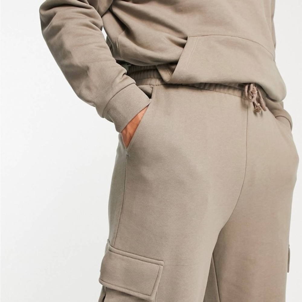 ASOS Design Co-ord set PANTS‎ ONLY oversized sweatpants in washed brown M
